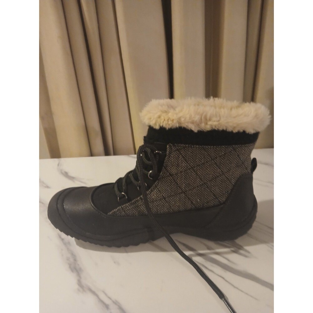 JBU by Jambu Ladies Size 8 Mid-Calf Winter Boot Jane Black Herringbone New - Picture 8 of 10